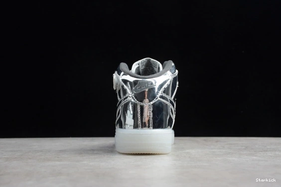 Mid Nike Silver Air Kids 314197-8500 WB Force Metallic 1 0115